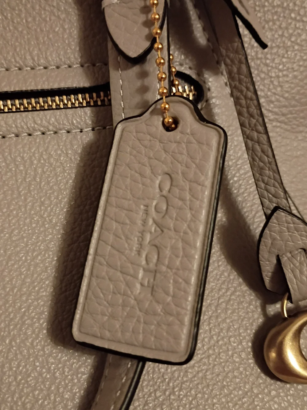 Coach Bella Grey Leather Satchel